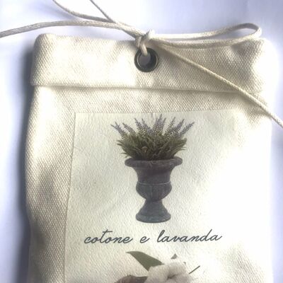 Scented wax tag_Cotton and lavender fragrance