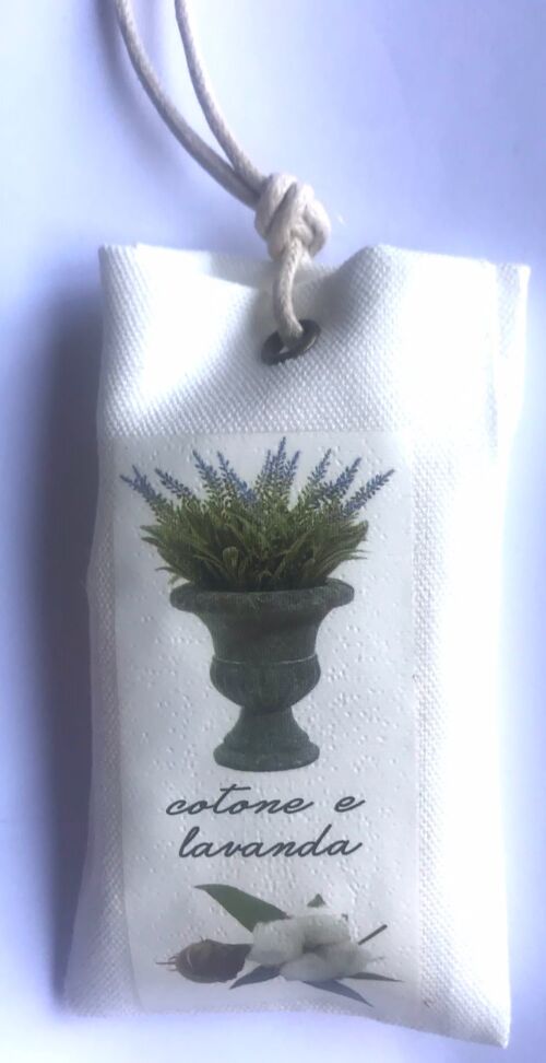Miniature di cera profumata_Cotton and lavender fragrance