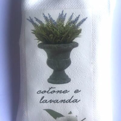 Miniature di cera profumata_Cotton and lavender fragrance