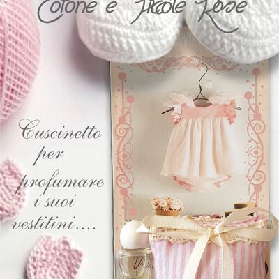 Cuscino in cotone_Cotton and roses perfume
