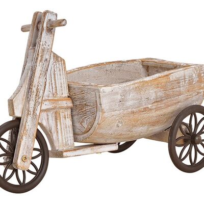 Dreiradwagen aus Holz (B/H/T) 14x26x35cm