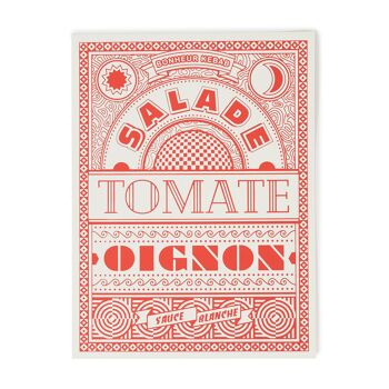 Sérigraphie Salade Tomate Oignon 3