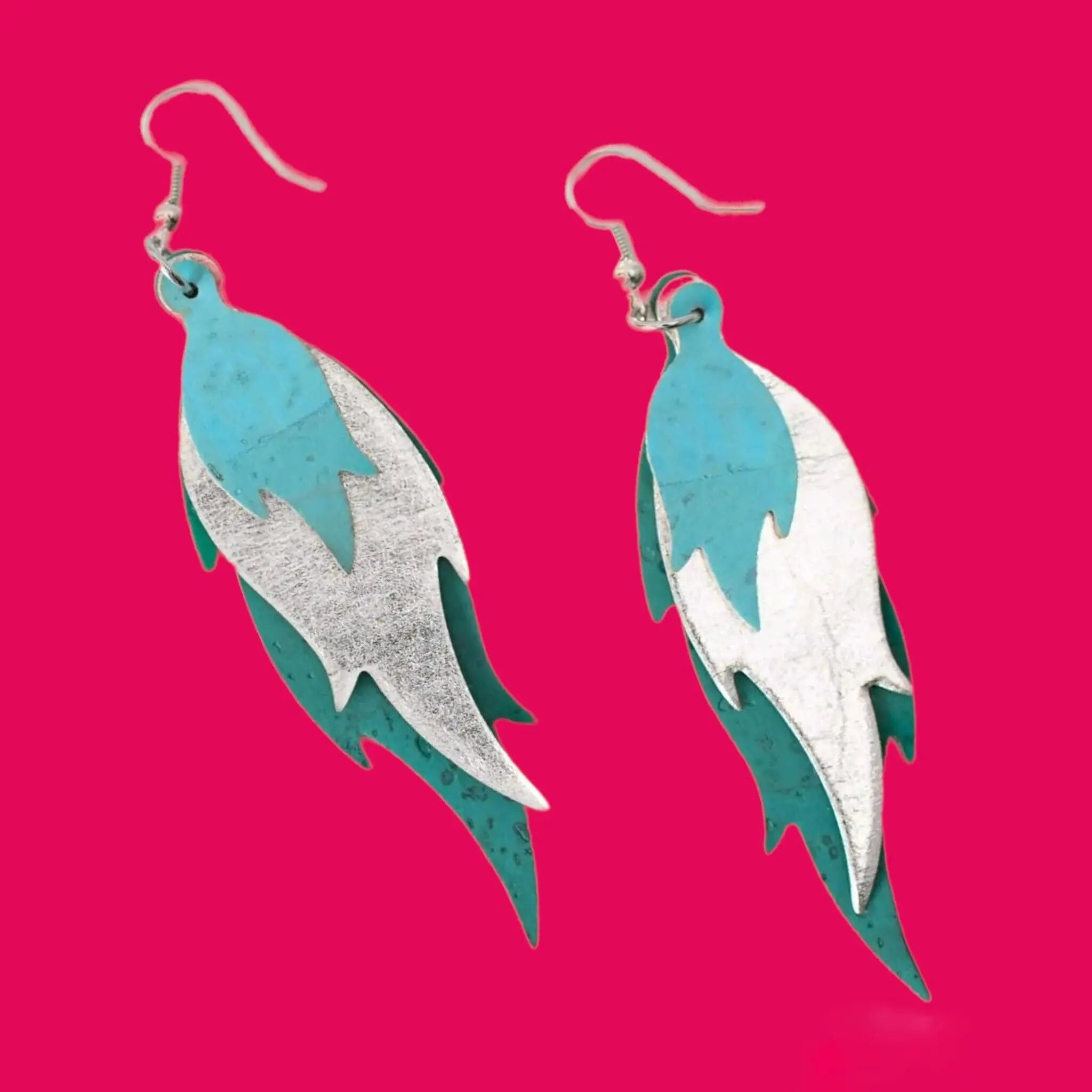 Coole Flammenkork-Ohrringe