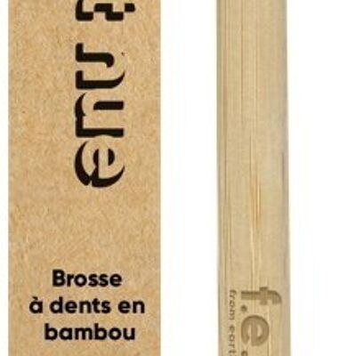 Hard Bristle Bamboo Toothbrushes - Beige