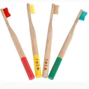 Boite Fabulous Four - 4 brosses à dents en bambou - Poils Durs
