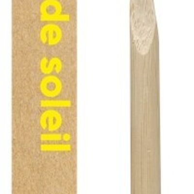 Cepillo de dientes mediano de bambú - Amarillo