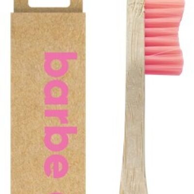 Cepillo de dientes de bambú suave - Rosa