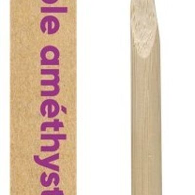 Cepillo de dientes mediano de bambú - Púrpura