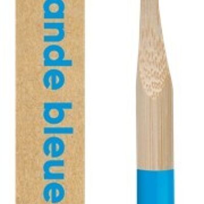 Children's bamboo toothbrushes - soft bristles - Blue
