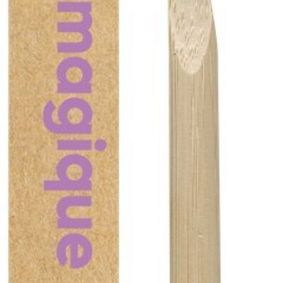 Cepillo de dientes de bambú suave - Púrpura
