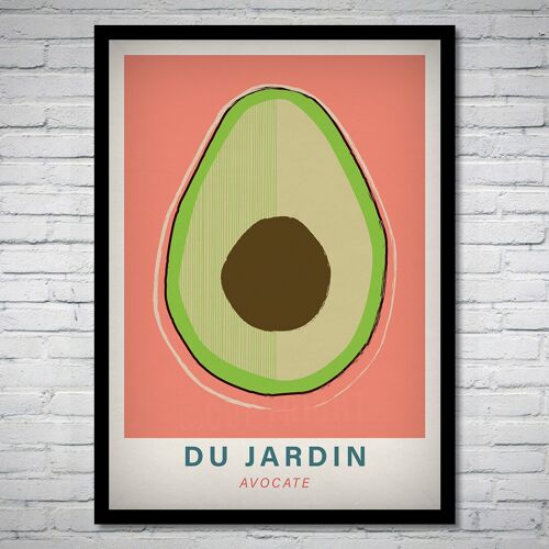 Avocado Du Jardin Fruit Modern Art Print Poster