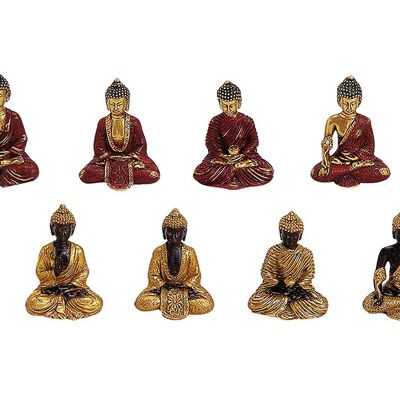Buddha sitzend aus Poly, sortiert, 6 cm