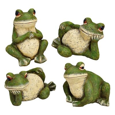 Frosch aus Poly, sortiert, 30-40 cm