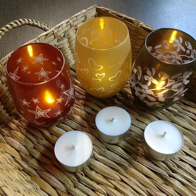 TEALIGHT SACHETS DE 4 BOUGIES CHAUFFE PLATS PARFUMEES