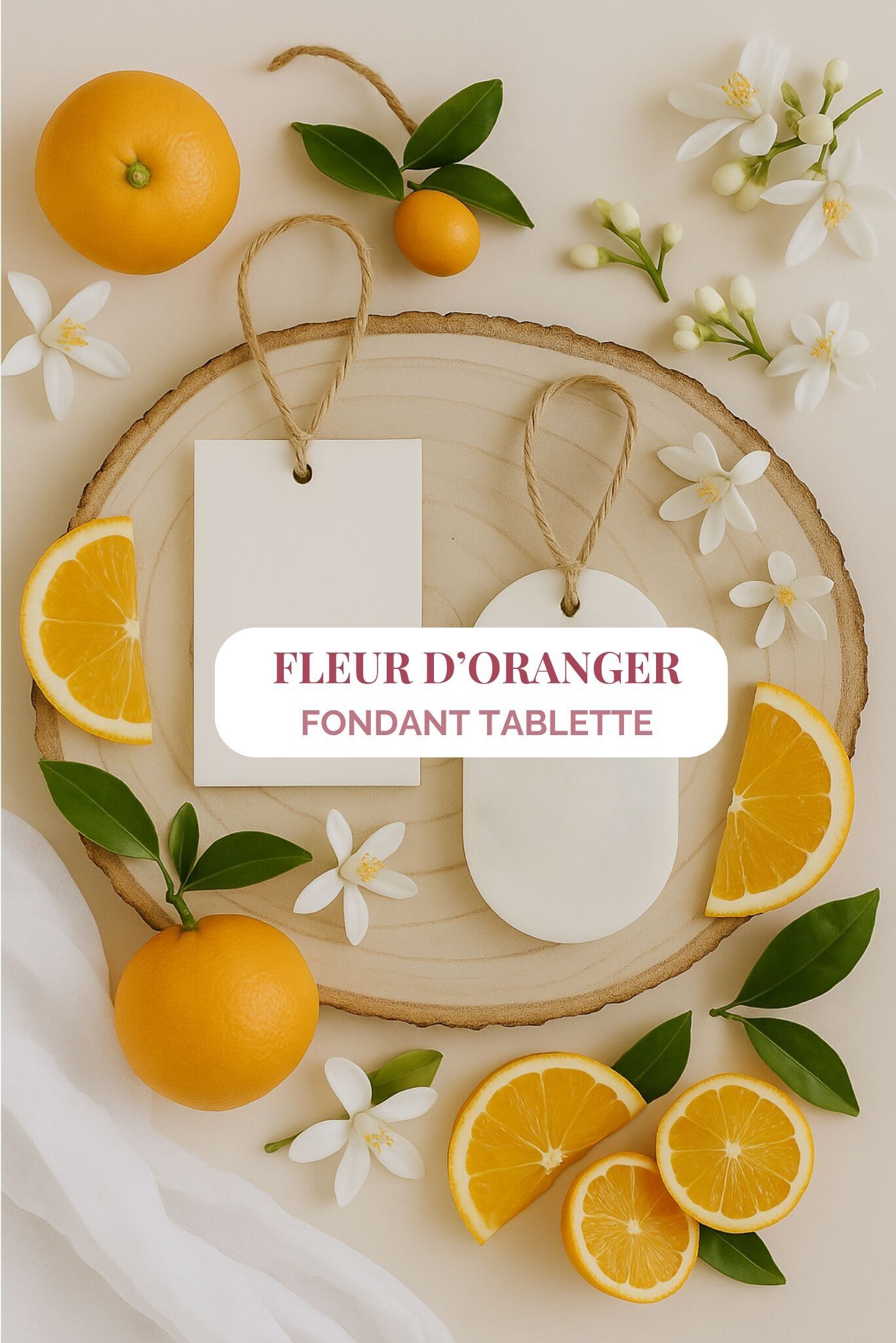 Wachstablette mit Orangenblütenduft