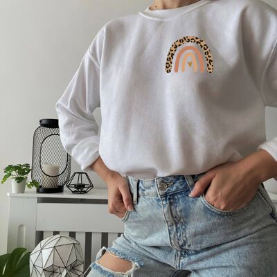 Boho-Sweatshirt, Sportgrau