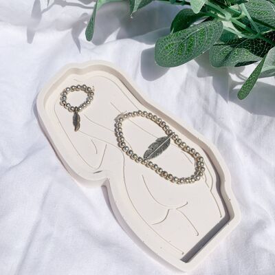 Concrete goddess tray , Taupe