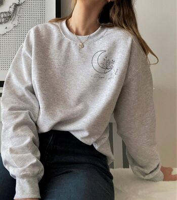 Laissez votre lumière briller sweat , blanc 1