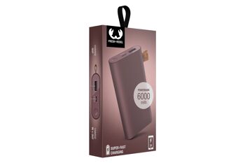 Fresh'n Rebel Powerbank 6000 mAh USB-C - Mauve Profond 7