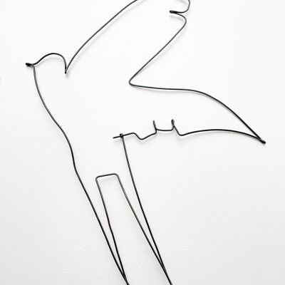 Wire swallow, model 2, raw