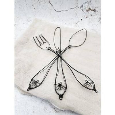 Set of 3 wire cutlery