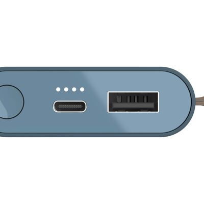 Fresh'n Rebel Power Bank 6000 mAh USB-C - Bleu de plongée