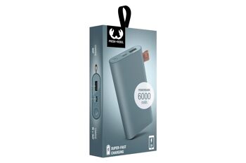 Fresh'n Rebel Power Bank 6000 mAh USB-C - Bleu de plongée 7