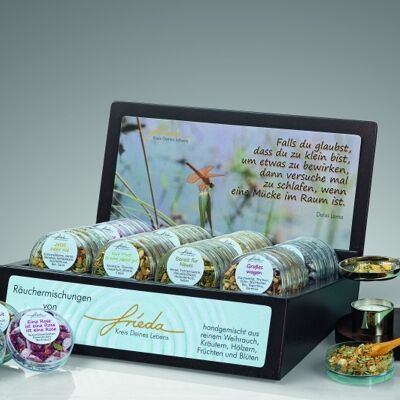 Display for incense mixtures