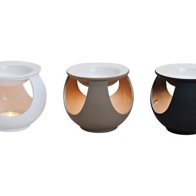 Duftlampe aus Keramik mit Silikon aus Galvan, 3-fach sortiert, B10 x H12 cm