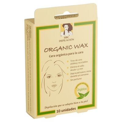 Organic Wax, Cera orgánica para la cara, 10 unidades