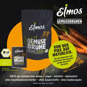 Bouillon de légumes bio Elmos Pack conservation "Original" 5
