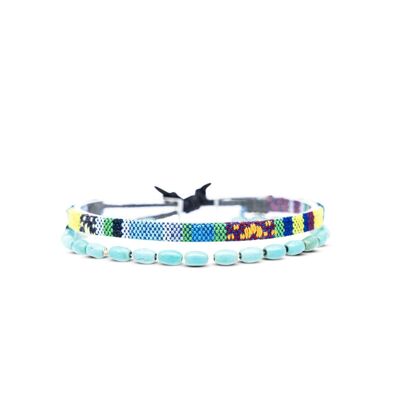 2er Set Surfer Armband - Turquoise Beads