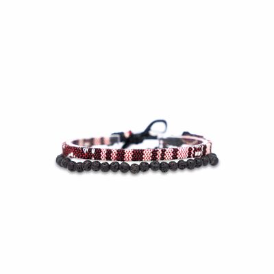 Bracciale Surfer Set 2er - Lava Rosso Rubino