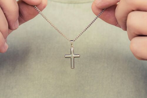 Herren Halskette - Silver Cross