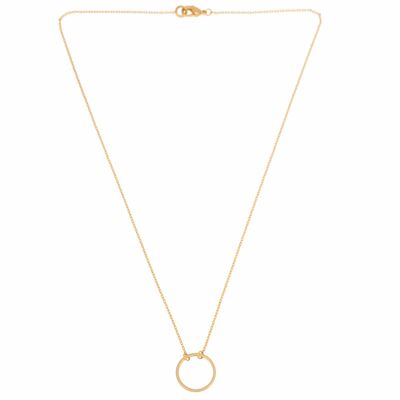 Timi of Sweden | Small circle necklace 02-Gold plated | Exclusive Scandinavian design that is the perfect gift for every women