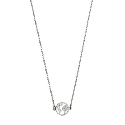 Timi of Sweden | Small Earth Necklace - Silver | Exclusive Scandinavian design that is the perfect gift for every women