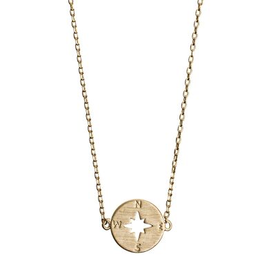 Timi of Sweden | Halsband med kompass Gold | Exclusive Scandinavian design that is the perfect gift for every women