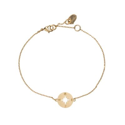 Timi of Sweden | Armband med kompass Gold | Exclusive Scandinavian design that is the perfect gift for every women