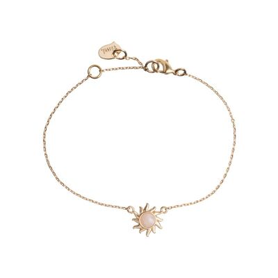 Timi of Sweden | Armband Sol med Rosa Sten Gold | Exclusive Scandinavian design that is the perfect gift for every women