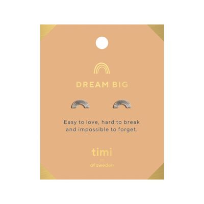 Timi of Sweden | Dream Big Rainbow Örhängen Silver | Exclusive Scandinavian design that is the perfect gift for every women