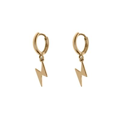 Timi of Sweden | Örhängen liten ring med blixt Gold | Exclusive Scandinavian design that is the perfect gift for every women