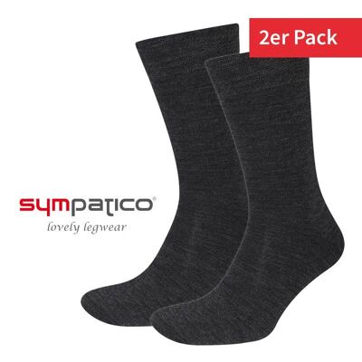 Unisex Wollsocke 2er Pack