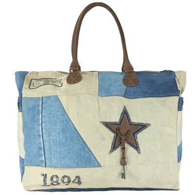 Sunsa Vintage Bag Sac de plage Shopper Sac à bandoulière