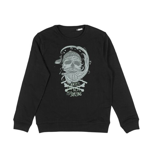 Sudadera unisex Pirata negra