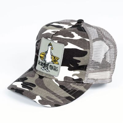 Camouflage Trucker Hats. Gray