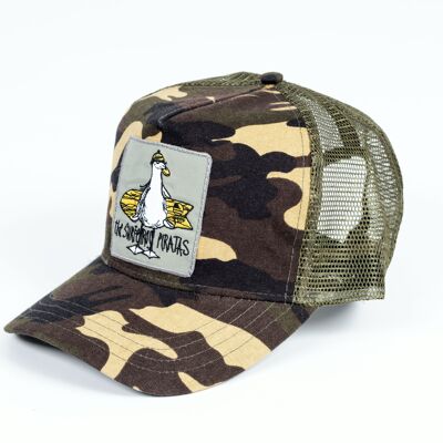 Camouflage Trucker Hats. Brown