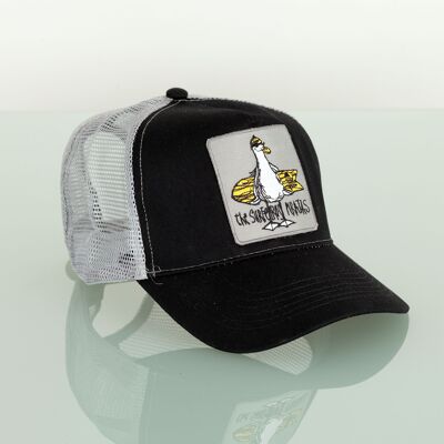 Cappellino trucker nero/grigio