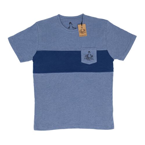 Camiseta unisex Franja azul