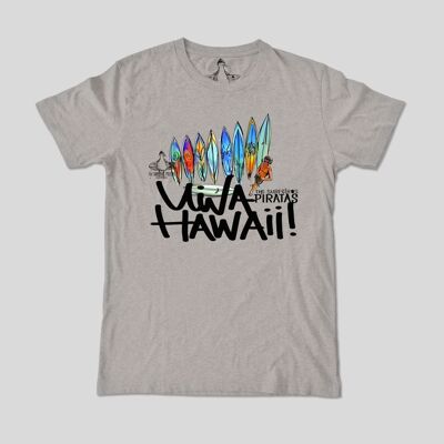 Camiseta unisex Hawai gris