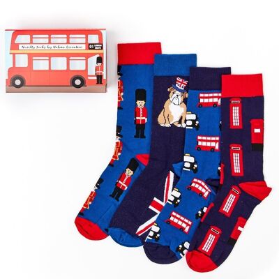 Coffret cadeau unisexe London Bus Chaussettes